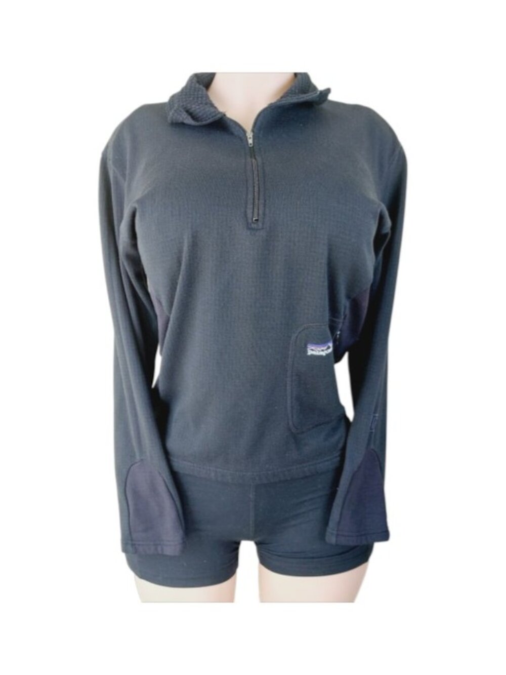 Patagonia Women's Black Classic Long Sleeve Fleece Pullover Sweater Size S